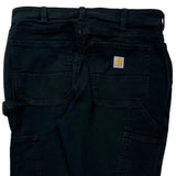 Carhartt Carpenter Trousers - 32W 30L Black Cotton