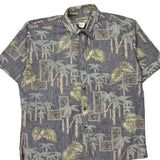 Cooke Street Floral Hawaiian Shirt - XL Green Cotton