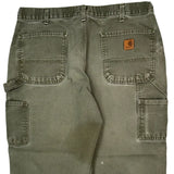 Carhartt Carpenter Trousers - 36W 30L Green Cotton