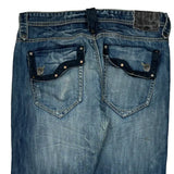 Escapism Hip Hop Jeans - 36W 34L Blue Cotton Blend