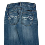 Unbranded Boot Cut Jeans - 25W UK 4 Blue Cotton Blend