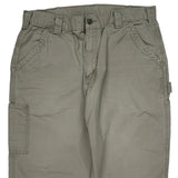 Carhartt Double Knee Carpenter Pants - 34W 30L Gray Cotton
