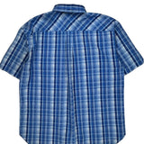 Tommy Hilfiger Checked Short Sleeve Shirt - XL Blue Cotton