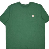 Carhartt T-Shirt - 2XL Green Cotton