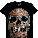 Glow In The Dark Rock Eagle Single Stitch T-Shirt - Small Black Cotton