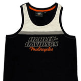 Motorcycles Harley Davidson Tank Top - Medium White Cotton