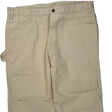 Dickies Carpenter Trousers - 38W 30L Beige Cotton