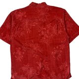 Tommy Bahama Floral Hawaiian Shirt - Large Red Silk