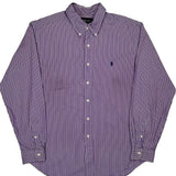 Ralph Lauren Striped Shirt - XL Purple Cotton
