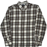 Tommy Hilfiger Checked Shirt - Large Brown Cotton