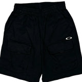 Oakley Cargo Shorts - Small Black Polyester