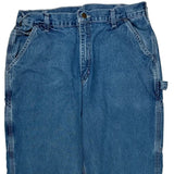 Carhartt Double Knee Carpenter Jeans - 36W 30L Blue Cotton
