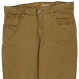 Carhartt Carpenter Trousers - 35W 34L Brown Cotton