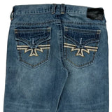 Unbranded Hip Hop Jeans - 36W 31L Blue Cotton Blend