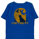 Age 7 Carhartt Graphic T-Shirt - Small Blue Cotton