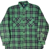 Dickies Checked Flannel Shirt - XL Green Cotton