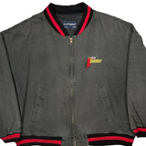 Thunder Swingster Nascar Bomber Jacket - 2XL Gray Cotton Blend