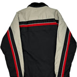 Tommy Hilfiger Striped Ski Jacket - Small Gray Polyester