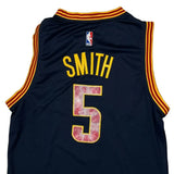 Cleveland Cavaliers Adidas #5 Jr Smith Jersey - Large Navy Polyester