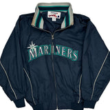 Mariners Majestic Mlb Baseball Jacket - Medium Navy Polyester