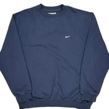Nike Sweatshirt - 2XL Navy Cotton
