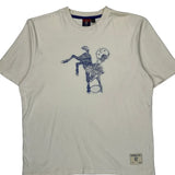 Colts Reebok Nfl T-Shirt - Medium Cream Cotton