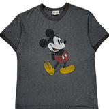 Disney Cartoon T-Shirt - Medium Gray Cotton Blend