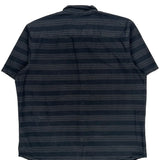 Oakley Striped Short Sleeve Shirt - XL Black Cotton