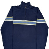 Tommy Hilfiger Striped Jumper - Small Navy Cotton