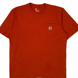 Carhartt T-Shirt - Large Orange Cotton