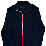 Tommy Hilfiger Striped Sweater - XL Navy Cotton