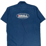 Brill Metal Works Dickies Short Sleeve Shirt - Large Blue Polyester Blend