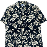Made In Hawaii Rjc Floral Hawaiian Shirt - Large Black & White Cotton