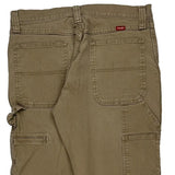 Wrangler Carpenter Trousers - 32W 32L Khaki Cotton