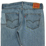 501 Levis Jeans - 35W 30L Light Wash Denim