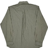 Tommy Hilfiger Striped Shirt - Large Khaki Cotton