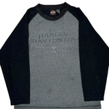 Heartland Burlington Iowa Harley Davidson Graphic Long Sleeve T-Shirt - XL Black Cotton