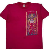New Orleans French Quarter Jerzees Single Stitch T-Shirt - Large Red Cotton