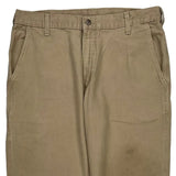 Carhartt Carpenter Trousers - 36W 31L Khaki Cotton
