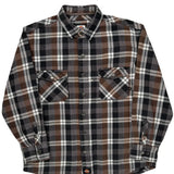 Dickies Checked Flannel Shirt - XL Black Cotton