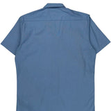 Cellar Crew Dickies Short Sleeve Shirt - Medium Blue Polyester Blend