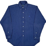 Blake Ralph Lauren Checked Shirt - Medium Blue Cotton