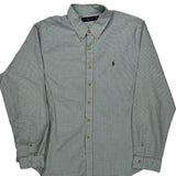 Ralph Lauren Checked Shirt - 2XL Green Cotton