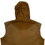 2012 Safety Award Carhartt Cut Off Jacket - Large Brown Cotton