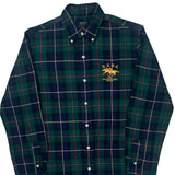 R.L.F.C. Polo By Ralph Lauren Checked Shirt - Small Blue Cotton