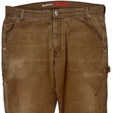 Dickies Double Knee Carpenter Pants - 36W 30L Brown Cotton
