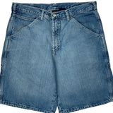 Unbranded Denim Shorts - 34W 9L Blue Cotton