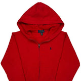 Age 10-12 Polo By Ralph Lauren Hoodie - Medium Red Cotton