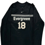 Evergreen Nike Football Shirt - Large Black Polyester