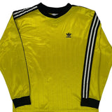 Made In USA Adidas Long Sleeve Football Shirt - XL Yellow Polyester